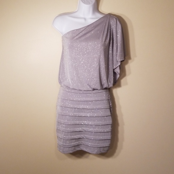 B Darlin Dresses & Skirts - Silver Sparkle Cocktail Dress